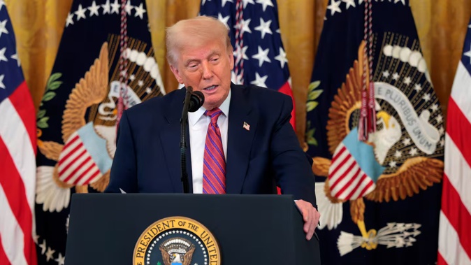 The White House has blocked the Wall Street Journal from travelling with Donald Trump after reporting on the US President's alleged ties to Jeffrey Epstein. Photo / Getty Images