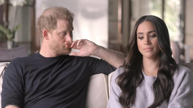 The Duke and Dutchess of Sussex. Photo / Netflix