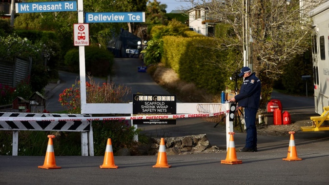 A homicide investigation has been launched after the death of a woman in the Christchurch suburb of Mt Pleasant. Photo / George Heard