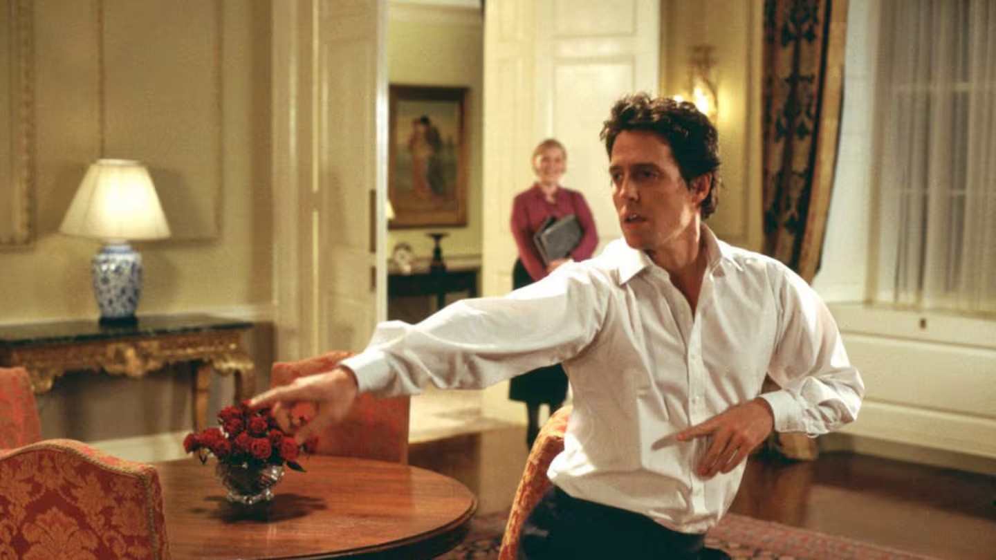 Hugh Grant in Love Actually. Photo / Supplied