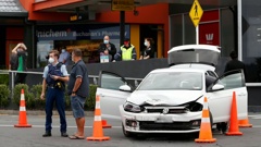 The scene of the attempted arrest at the Tikipunga shopping centre on March 3, 2022. Photo / Michael Cunningham