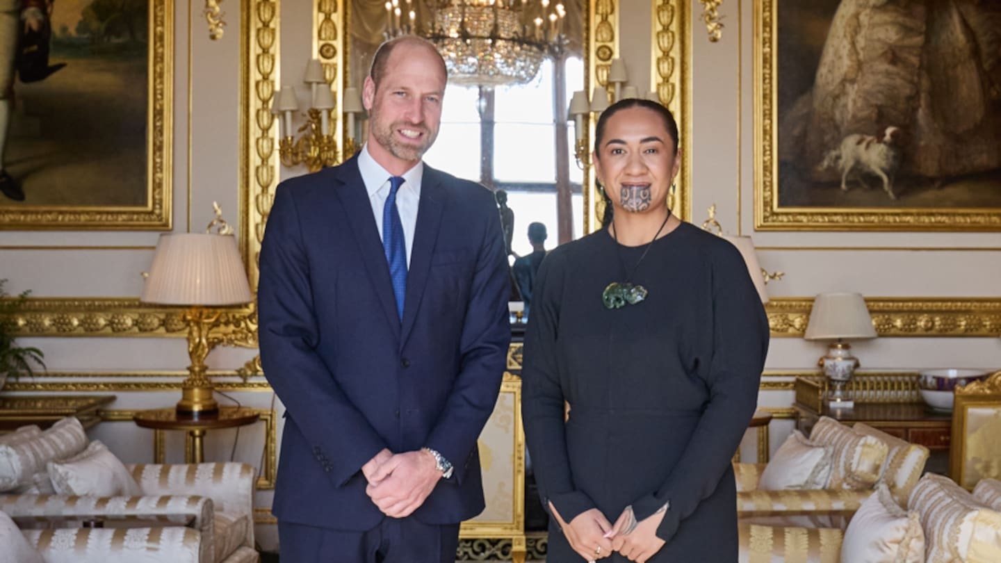 Māori Queen meets Prince William at Windsor Castle