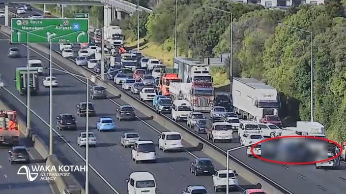 The crash was reported at 9.40am. Photo / Waka Kotahi