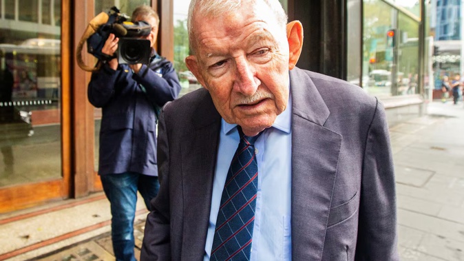 Ron Brierley, pictured outside a Sydney court in February 2020, appealed his prison sentence for possessing child abuse material. Photo / Getty Images