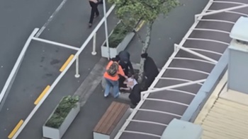 Watch: Confronting footage shows 'hero' woman saving youth in major South Akl teen brawl