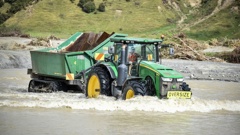 Sacred Hill was left to find creative ways to transport harvest from landlocked Riflemans Vinyard. Photo / Ian Cooper