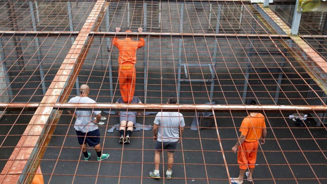 High-security exercise yard at Waikeria prison in Waikato. (Photo / Supplied)