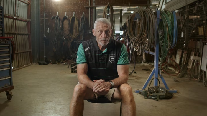 Kiwi league legend Mark Graham, whose story is told in the movie Sharko, made by his son Luke. Photo / Supplied