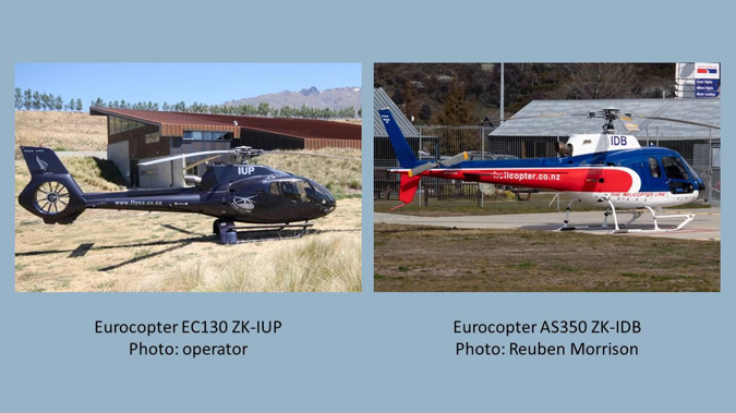 The Transport Accident Investigation Commission is investigating an incident involving two helicopters at Queenstown Airport last month. Photo / Supplied