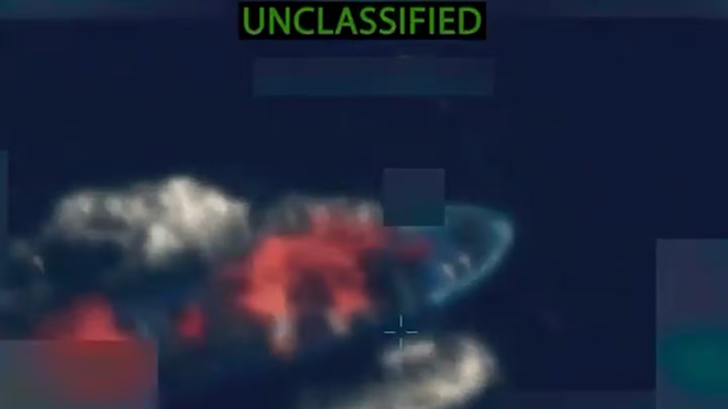 US forces killed two people in a strike on an alleged drug-smuggling boat in the eastern Pacific Ocean. Photo / US Secretary of Defence Pete Hegseth's X Account, AFP