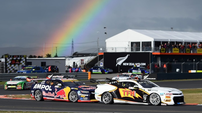 Will Brown in the Red Bull Racing Chevrolet Camaro took out Sunday's race. (Photo / Getty Images)
