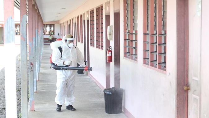 Fumigation efforts have been under way as Samoa deals with a dengue fever outbreak. Photo / Govt of Samoa