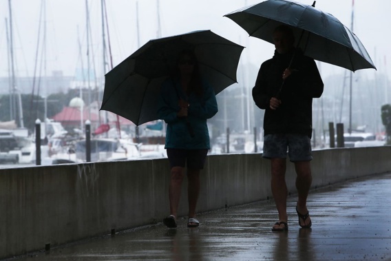 There is a threat of thunderstorms for Auckland and most of the North Island on Saturday. Photo / NZME