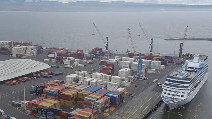 The Port of Napier was the setting for a dramatic drug bust in March. Photo / Doug Laing