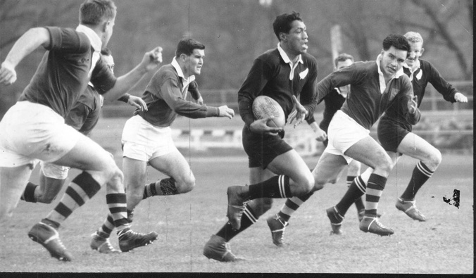 Waka Nathan in action for the All Blacks during the 1962 tour of Australia. (Photo / NZ Herald)