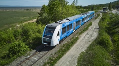 Travellers heading to Canada and Italy might step foot on trains powered by hydrogen, electric and battery fuel sources. Photo / Alstom