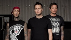 Travis Barker, left, Mark Hoppus and Tom DeLonge of Blink-182 who cancelled their Christchurch gig two weeks out from date.
