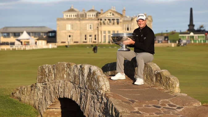 New Zealand's Ryan Fox after winning the Alfred Dunhill Links Championship. Photo / AP