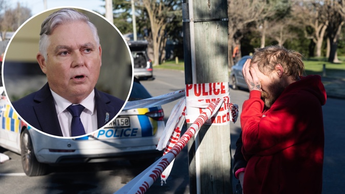 Police Minister Mark Mitchell has backed cops after a fatal shooting in Christchurch. Photos / NZME