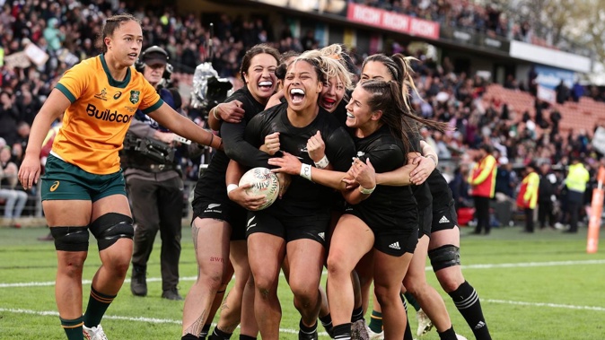 The Black Ferns were too good for the Wallaroos in their test in Hamilton. Photo / Getty Images