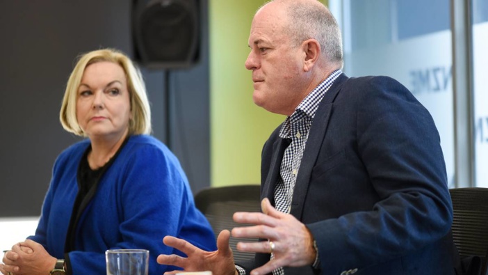 Judith Collins and Todd Muller. (Photo / NZ Herald)