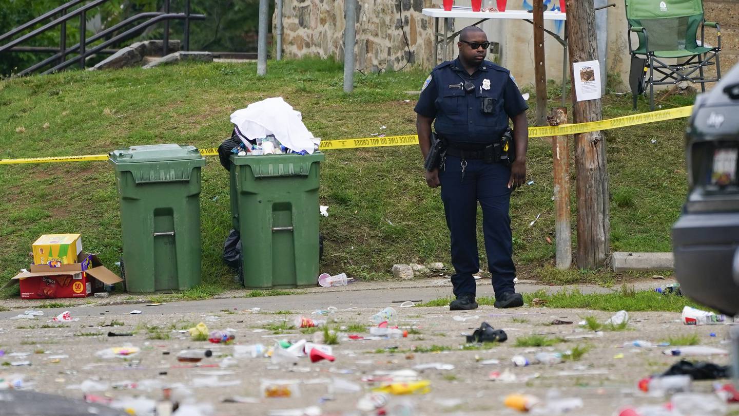 Baltimore Police say a number of people were killed and dozens were wounded in a mass shooting that took place during a block party just after midnight on Sunday. Photo / AP