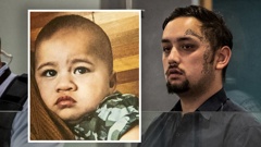 Boston Wilson appears in the Auckland High Court charged with the murder of 10-month-old Chance Kamanaka O Ke Akura Aipolani-Nielson. Photo / Jason Oxenham