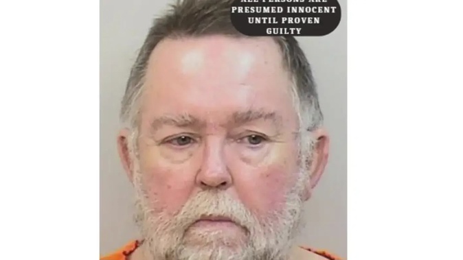 David Doyle has been charged with aggravated assault and battery after shooting at children who had been playing hide and seek outside his home. Photo / AP