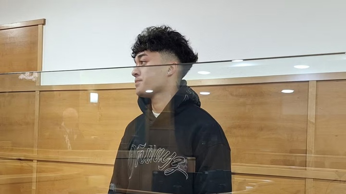 Raydin Hunia was sentenced to home detention on violence charges in the Tauranga District Court, for an "unprovoked" street attack. Photo / Hannah Bartlett