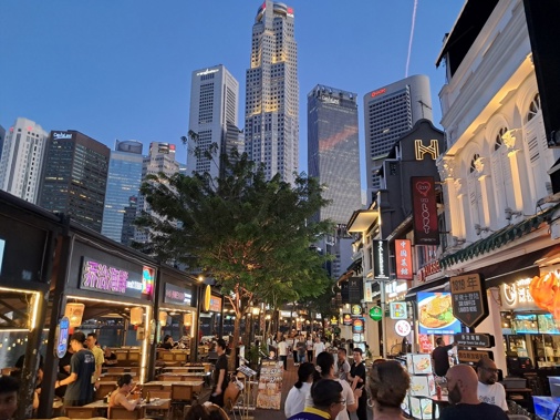 Singapore Street Scene. Photo / Mike Yardley
