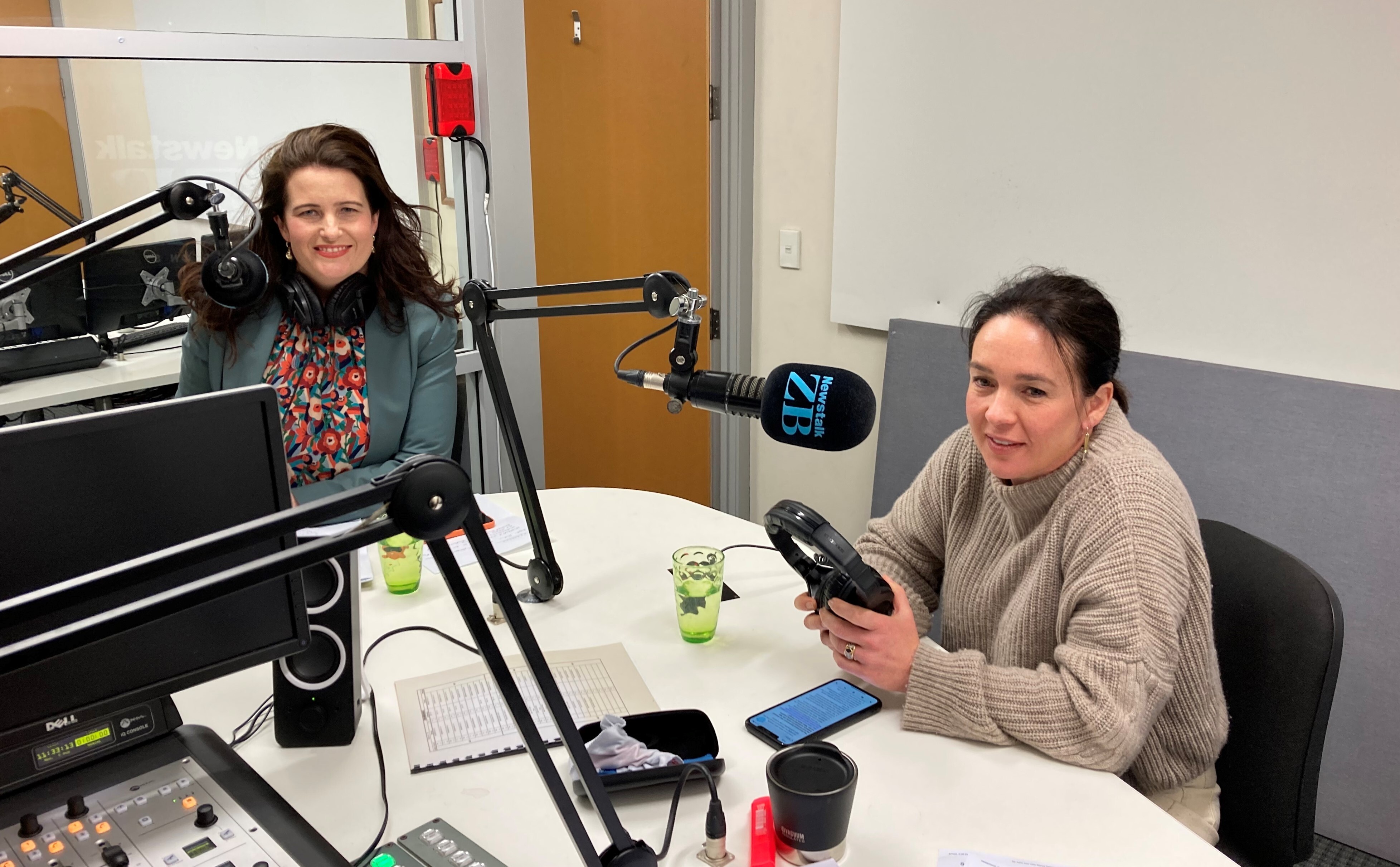 National deputy leader Nicola Willis and Labour MP Ginny Andersen. Image / Newstalk ZB