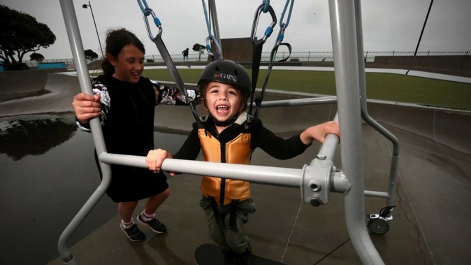 Rocco Green has cerebral palsy, but he could be able to walk independently if he gets a costly surgery in America. Photo / Paul Taylor