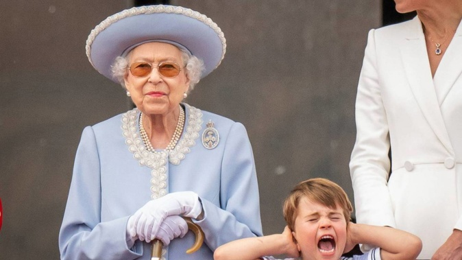 Prince Louis stole the show. (Photo / Getty Images)