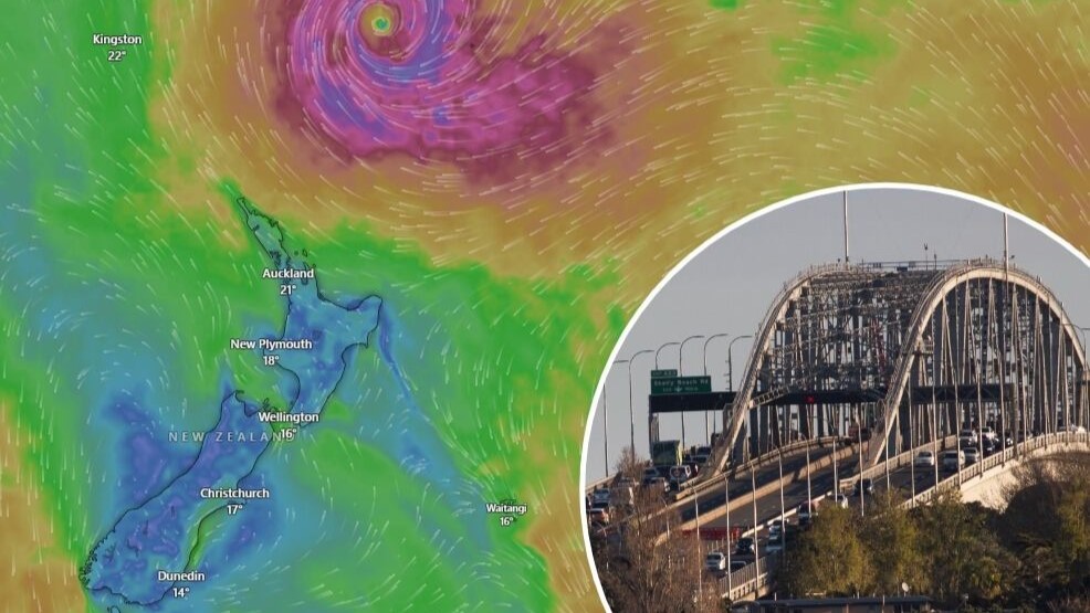 Cyclone Vaianu: Auckland Harbour Bridge closure warning issued, 140km/h gusts expected