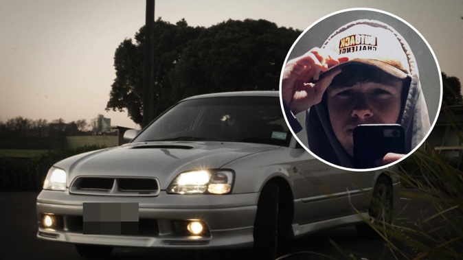 Jack Greer, inset, has sold the car he was racing on the night that Olivia Hintz died. Photo / Facebook