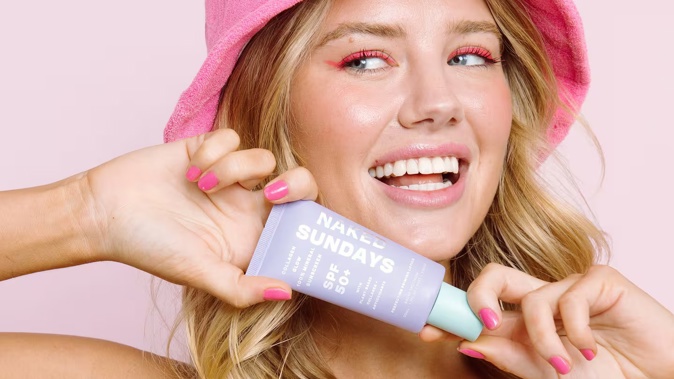 The Naked Sundays sunscreen was being sold in Mecca stores online and across the country. Photo / Supplied