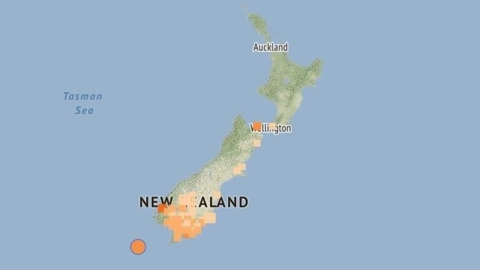 A magnitude 6.0 earthquake has struck off southern New Zealand this morning, according to GeoNet. This map shows the epicentre and felt reports.