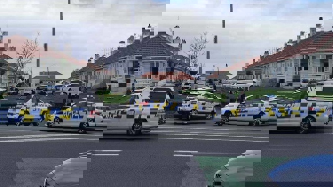Police on Great North Road, Grey Lynn. (Photo / Supplied)