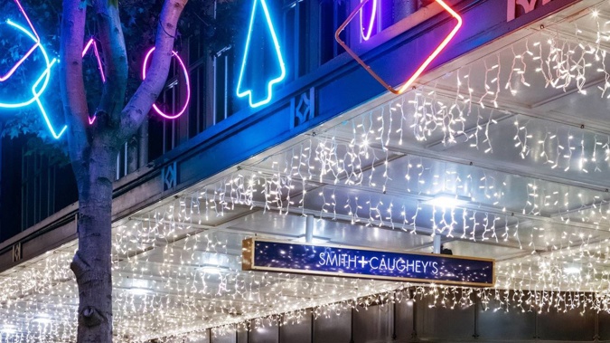 Smith & Caughey's Christmas window display has been named the 5th best in the world. (Photo / Supplied)