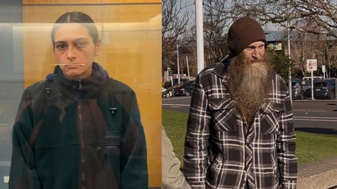 Jessie-Lee Daniela-Ranford, left, and her father, James Lindsay Ranford. The pair was due to be sentenced in the Hamilton District Court today on a charge of burglary but the case was adjourned. Photos / Belinda Feek