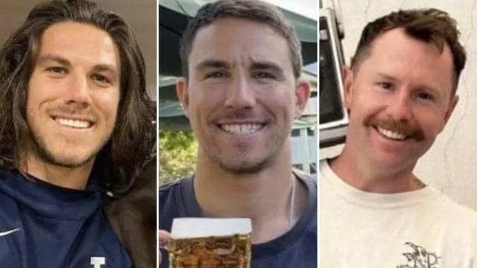 Australian brothers Jake and Callum Robinson and an American friend named unofficially as Jack Carter Rhoad failed to show up for an Airbnb booked in the Pacific resort of Rosarito. Photo / Supplied  