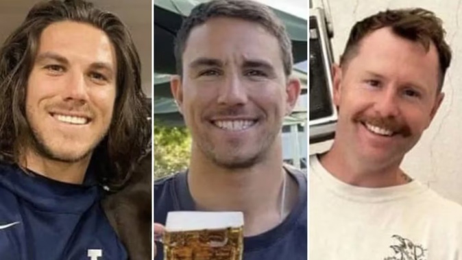 Australian brothers Jake and Callum Robinson and an American friend named unofficially as Jack Carter Rhoad failed to show up for an Airbnb booked in the Pacific resort of Rosarito. Photo / Supplied