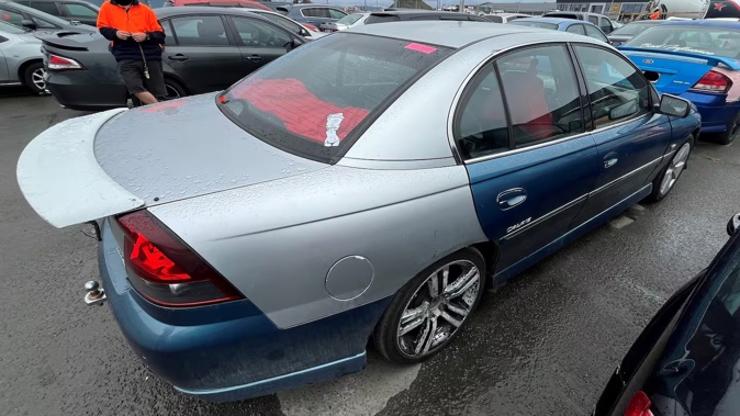 A car impounded by Hawke's Bay police ahead of a planned boy racer meeting over the weekend.
