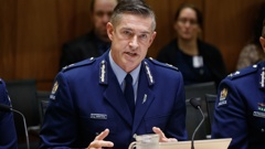 Police Commissioner Andrew Coster during their appearance before the Justice select committee, Parliament, Wellington. 15 February, 2023. Photo / Mark Mitchell