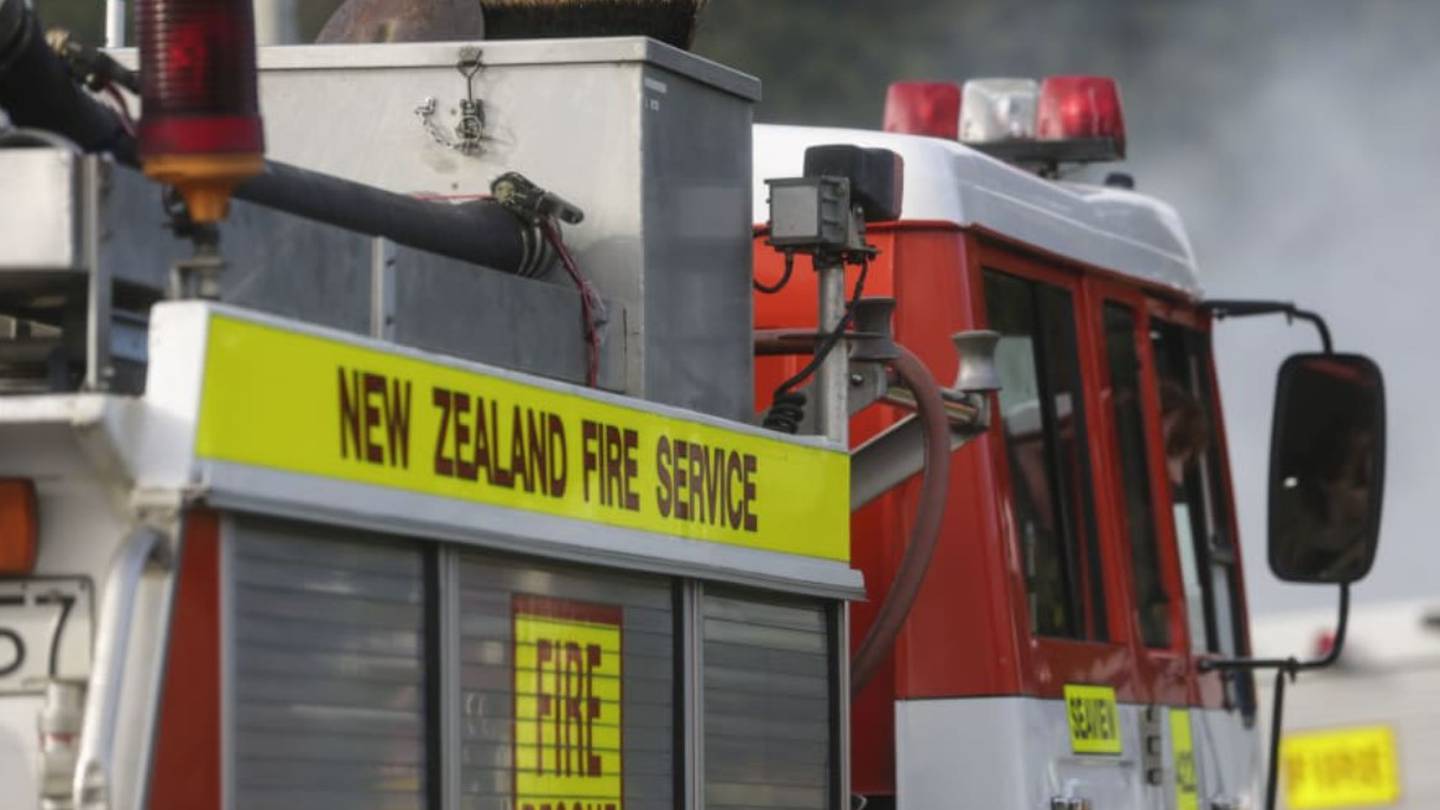 Fire and Emergency responded. Photo / RNZ / Richard Tindiller