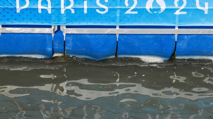 The state of the water before the triathlon at the River Seine. Photo / Getty Images