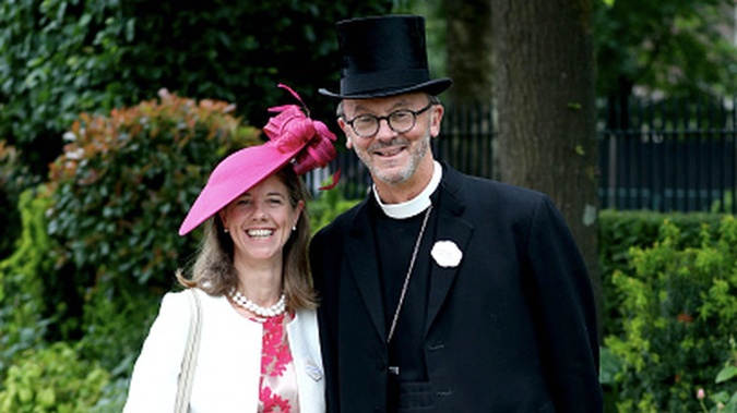 Right Reverend John Inge and Helen Jane Colston Inge from Worcester attending day one of Royal Ascot at Ascot Racecourse. Photo / Getty Images