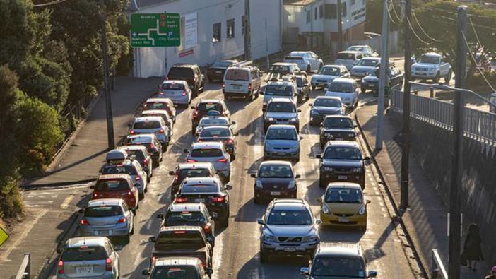 Wellington traffic. (Photo / NZ Herald)