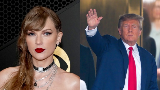 Donald Trump has slammed Taylor Swift and her NFL star boyfriend Travis Kelce on social media, lambasting the singer for being "disloyal" and making a joke out of Kelce's supposed political beliefs. Photos / FilmMagic, GC Images