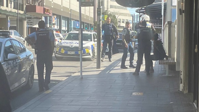 Police attended a scene in Newmarket's Broadway and took four people into custody.
